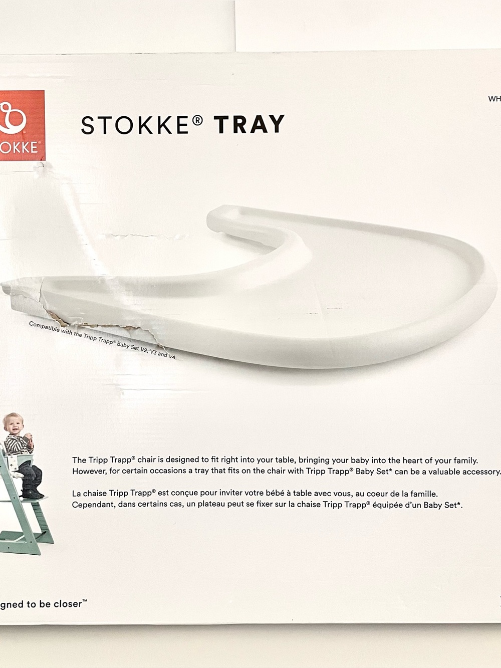 Stokke White Tripp Trapp High Chair Tray